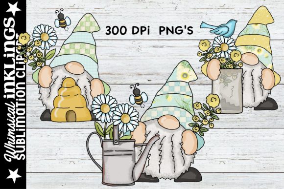 Cute Daisy Gnomes: A Cheerful Spring Design Collection