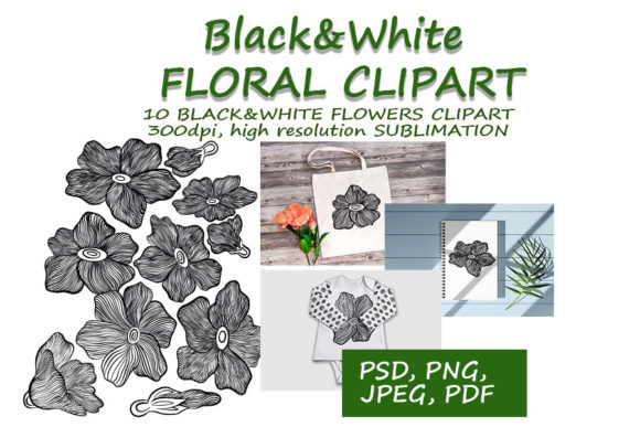 Elegant Botanical Clipart for Modern Design