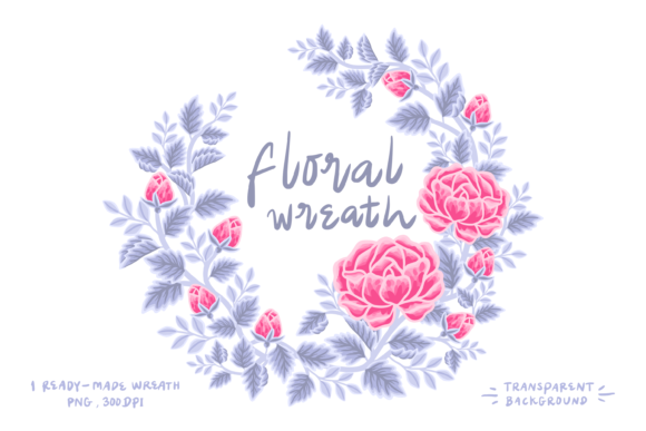 Elevate Designs with a Violet Rose Wreath
