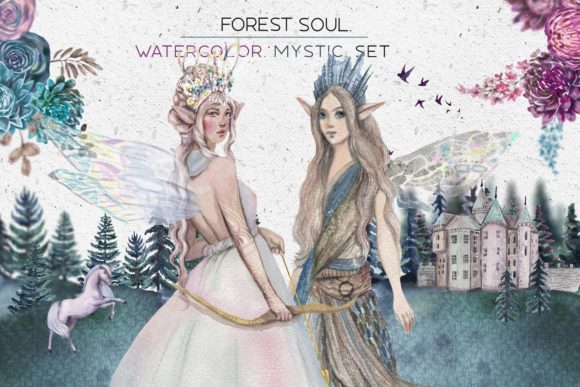 Forest Soul: A Mystical Watercolor Toolkit for Creative Expression