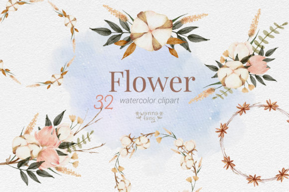 Integrating Boho Flower Set Watercolor Clipart Into Your Creative Workflow