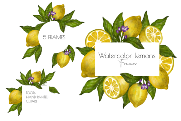 The Creative Power of Hand-Painted Lemon Wreath Clipart