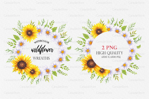 The Practical Value of Watercolor Sunflower Wreath Clipart