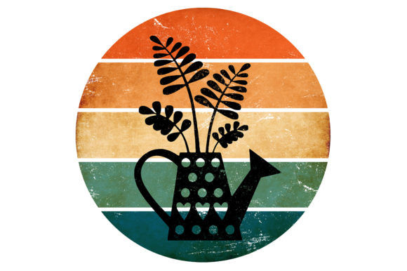 The Retro House Plant & Garden Flowers Leaves Collection