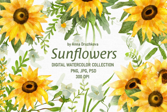 The Sunflower Digital Watercolor Collection: A Strategic Asset for Creators and Businesses
