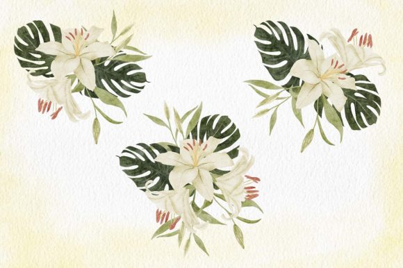 Understanding the Practical Value of Watercolor White Lily Flower Arrangement Clip Art
