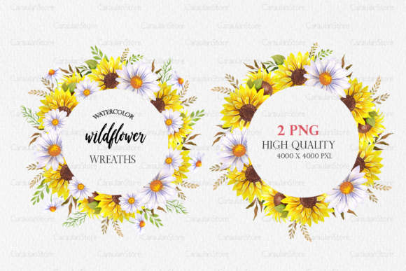 Unlocking Creativity with Watercolor Sunflower Wreath PNG Designs